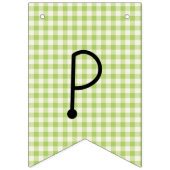 ハッピーバースデーギンガムレインボーバンティングフラッグ バンティングフラッグ (第3の旗)