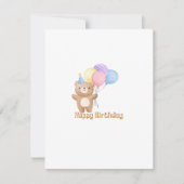 ハッピーバースデークマの風船 シーズンカード (正面)