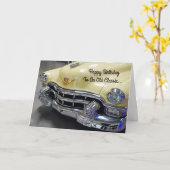 ハッピーバースデークラシックカーバフグリーティングカード カード (黄色い花)