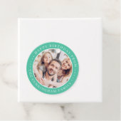 ハッピーバースデークラシックシンプルの家族写真 フェイバータグ (インサイチュ)