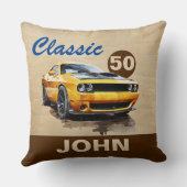 ハッピーバースデークラシックマッスルカー クッション (裏面)