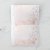 ハッピーバースデークラシックヴィンテージデザインピンク カード (内部)