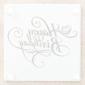 ハッピーバースデークラシック収集 ガラスコースター (裏面)