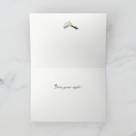 ハッピーバースデークラシーレディ* カード (内部)