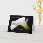 ハッピーバースデークラシーレディ* カード (黄色い花)