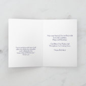 ハッピーバースデークリスチャン・カード猫 カード (内部)