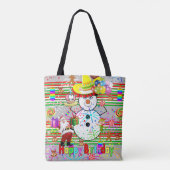 ハッピーバースデークリスマスウィメンズトートバッグ トートバッグ (裏面)