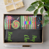 ハッピーバースデークリスマスティッシュペーパー 薄葉紙 (ギフト)