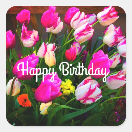 ハッピーバースデークリスマスドリームアンドアフェール#1-1 スクエアシール (正面)