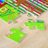 ハッピーバースデークリスマスパズルサンタ ジグソーパズル (側面)