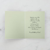 ハッピーバースデークリス（昆虫）オオカバマダラ、モナークバタフライ カード (内部)