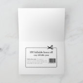 ハッピーバースデークーポンカード(弁護士) カード (内部)