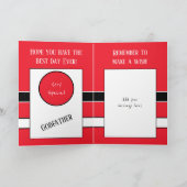 ハッピーバースデークールゴッドファーザー赤と黒 カード (内部)