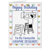 ハッピーバースデーグラフィックデザイナー (正面)