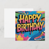 ハッピーバースデーグラフィティウォール（スニーカー付） シーズンカード (正面/裏面)