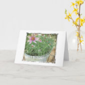 ハッピーバースデーグランジの花 カード (黄色い花)