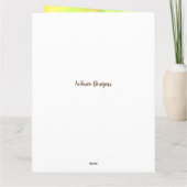 ハッピーバースデーグランダアフリカ系アメリカン カード (裏面)