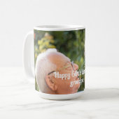 ハッピーバースデーグランドパのパーソナライズ写真 コーヒーマグカップ (正面左)