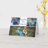 ハッピーバースデーグランドパカスタムグランドキッズ写真 カード (黄色い花)