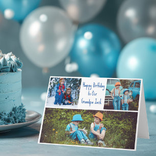 ハッピーバースデーグランドパカスタムグランドキッズ写真 カード
