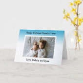 ハッピーバースデーグランドパフォトカード カード (黄色い花)