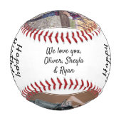 ハッピーバースデーグランドパモダン3 Photo Collage 野球ボール (裏面)