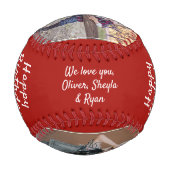 ハッピーバースデーグランドパレッド3フォトコラージュ 野球ボール (裏面)