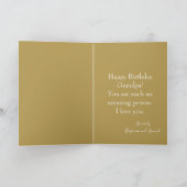 ハッピーバースデーグランパフォトオータムテーマ カード (内部)