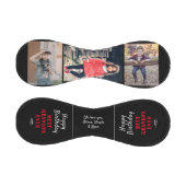 ハッピーバースデーグランパモダン3フォトコラージベース 野球ボール (パネル)