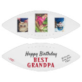 ハッピーバースデーグランパ3フォトコラージュ アメリカンフットボール (パネル)
