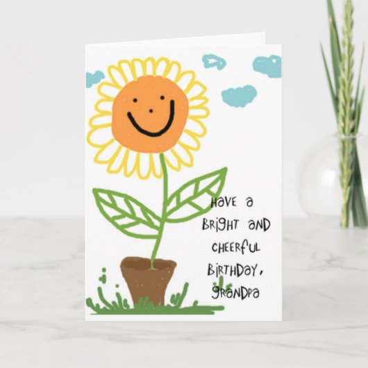 ハッピーバースデーグランパ カード (正面)