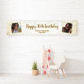 ハッピーバースデーグリッター2写真Any Age Extra Long 横断幕 (インサイチュ)