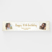 ハッピーバースデーグリッター2写真Any Age Extra Long 横断幕 (横)