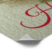 ハッピーバースデーグリーティングアイレデールテリア ポスター (角)