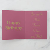 ハッピーバースデーグリーティングカードの縦テンプレート カード (内部)