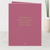 ハッピーバースデーグリーティングカードの縦テンプレート カード (裏面)