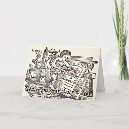 ハッピーバースデーグリーティングカードダークユーおもしろいモア カード (正面)