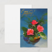 ハッピーバースデーグリーティングカード (正面/裏面)