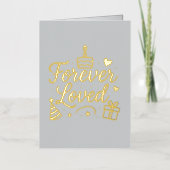 🎉ハッピーバースデーグリーティングカード – かわいい&おもしろいカード 箔グリーティングカード (正面)