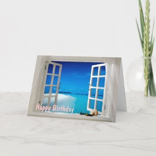 ハッピーバースデーグリーティングカード カード (正面)