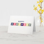 ハッピーバースデーグリーティングカード カード (黄色い花)