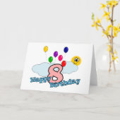 ハッピーバースデーグリーティングカード カード (黄色い花)