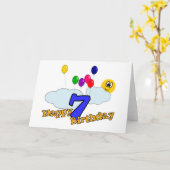 ハッピーバースデーグリーティングカード カード (黄色い花)