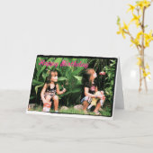 ハッピーバースデーグリーティングカード カード (黄色い花)