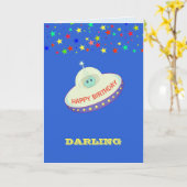 ハッピーバースデーグリーティングカード カード (黄色い花)