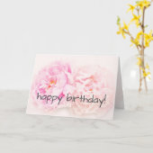 ハッピーバースデーグリーティングカード カード (黄色い花)