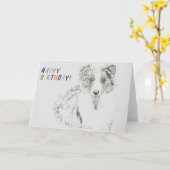 ハッピーバースデーグリーティングカード カード (黄色い花)