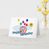 ハッピーバースデーグリーティングカード カード (黄色い花)