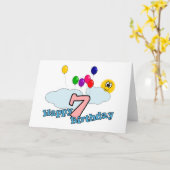 ハッピーバースデーグリーティングカード カード (黄色い花)