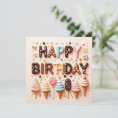 ハッピーバースデーグリーティングカード シーズンカード (スタンド正面)